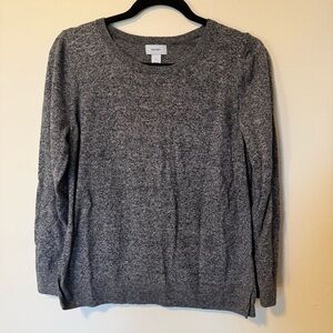 Old Navy Women’s Gray Marl Sweater Crew Neck Size L EUC
